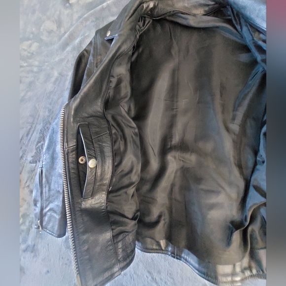 Genuine Leather Black Women's Jacket Medium - Picture 13 of 15
